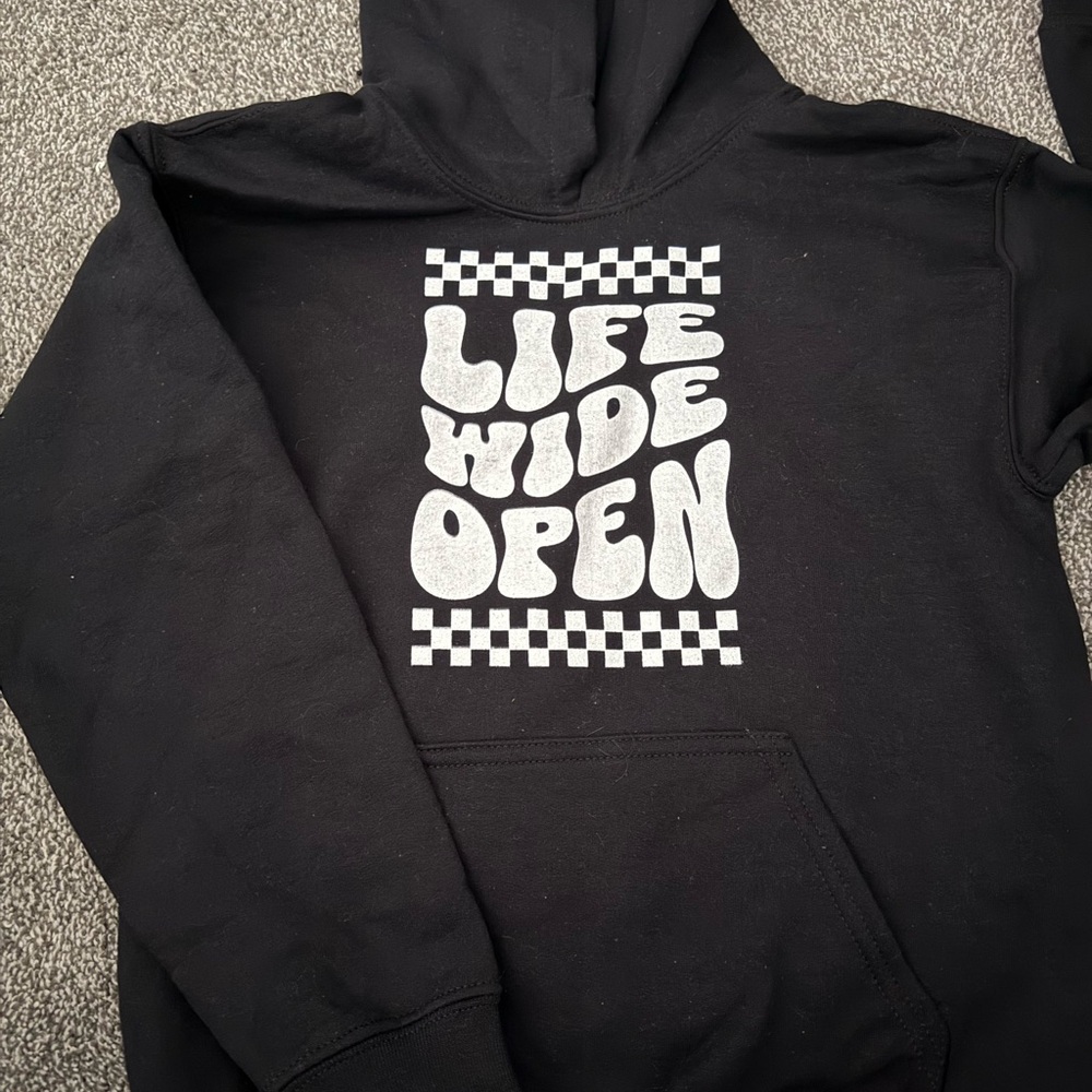 Black Graphic Hoodie